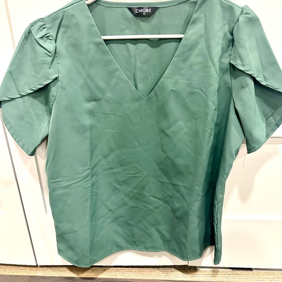 Chic Me Puff Sleeve Top & High Waist Cuffed Pant Set - Picture 13 of 16